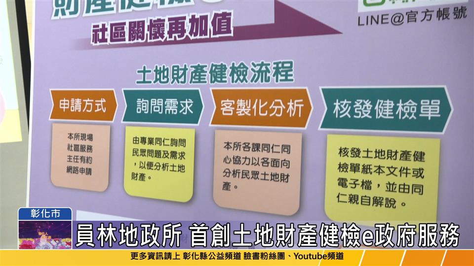 112-04-07 有溫度的服務 員林地政所首創「土地財產健檢e政府」服務 